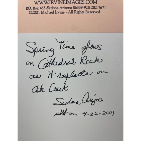 Spring Glow Sedona Color Photograph signed by Michael Irvine Stunning Scenic Fra - Picture 5 of 9